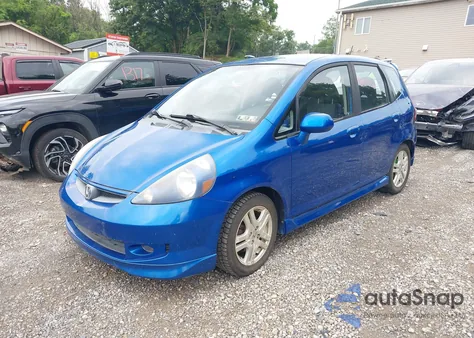 2007 Honda Fit S from USA, damaged, VIN JHMGD38697S049613
